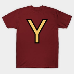 Funky Yellow Letter Y T-Shirt